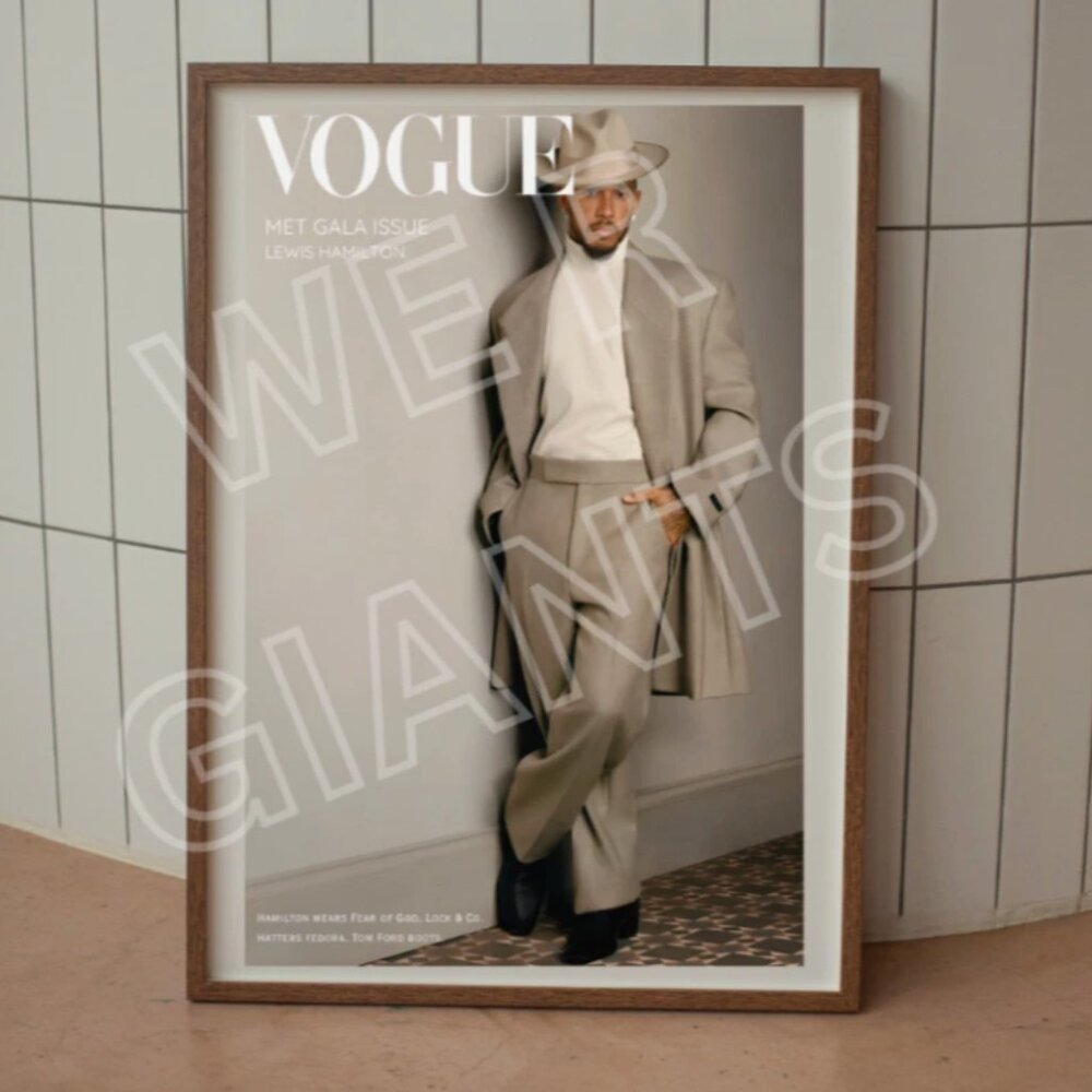 Lewis Hamilton VOGUE The Met Issue 11x17 Art Print